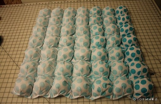 обьемные отделы на одеялке